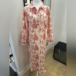 Hogan Red and Cream Patterned Fabric